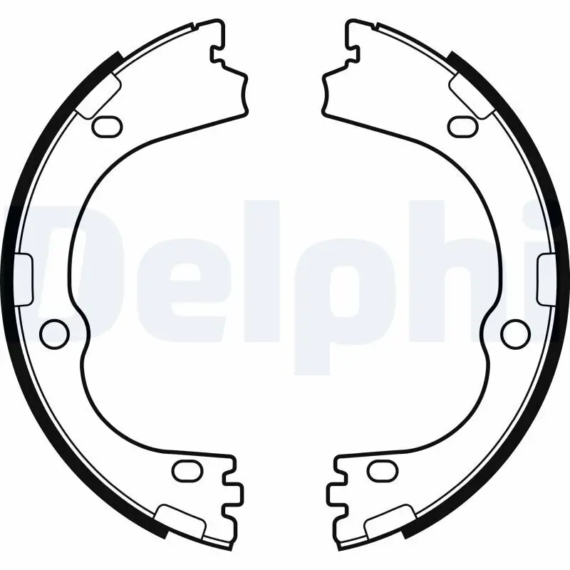 Bremsbackensatz, Feststellbremse Hinterachse DELPHI LS2166
