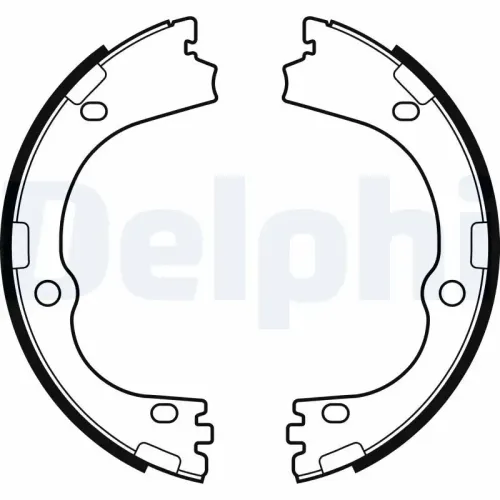 Bremsbackensatz, Feststellbremse Hinterachse DELPHI LS2166 Bild Bremsbackensatz, Feststellbremse Hinterachse DELPHI LS2166