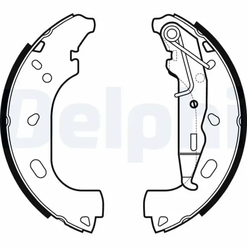 Bremsbackensatz DELPHI LS2167 Bild Bremsbackensatz DELPHI LS2167