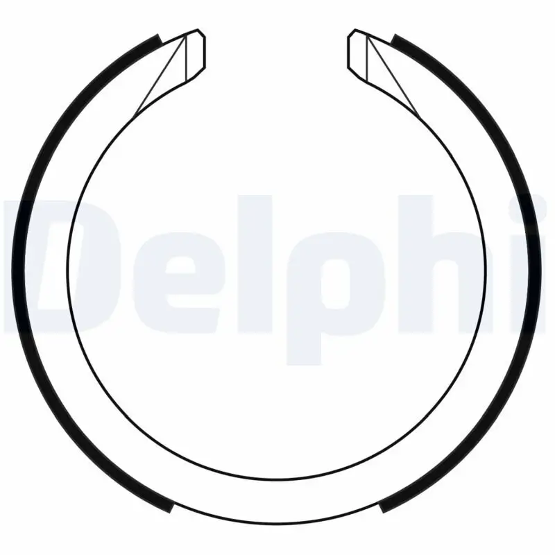 Bremsbackensatz, Feststellbremse Hinterachse DELPHI LS2169