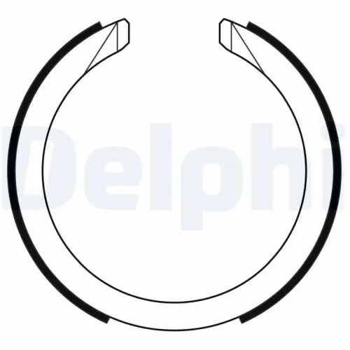 Bremsbackensatz, Feststellbremse Hinterachse DELPHI LS2169 Bild Bremsbackensatz, Feststellbremse Hinterachse DELPHI LS2169