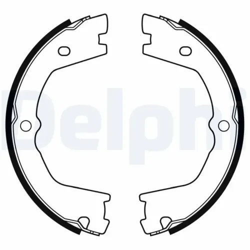 Bremsbackensatz, Feststellbremse DELPHI LS2178 Bild Bremsbackensatz, Feststellbremse DELPHI LS2178