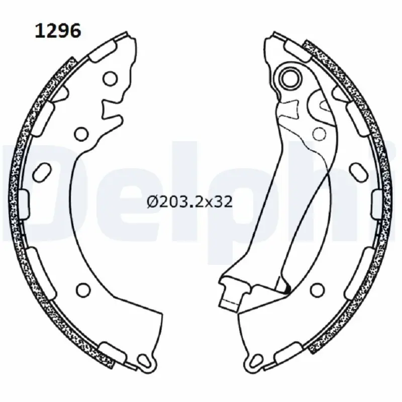 Bremsbackensatz Hinterachse DELPHI LS2180