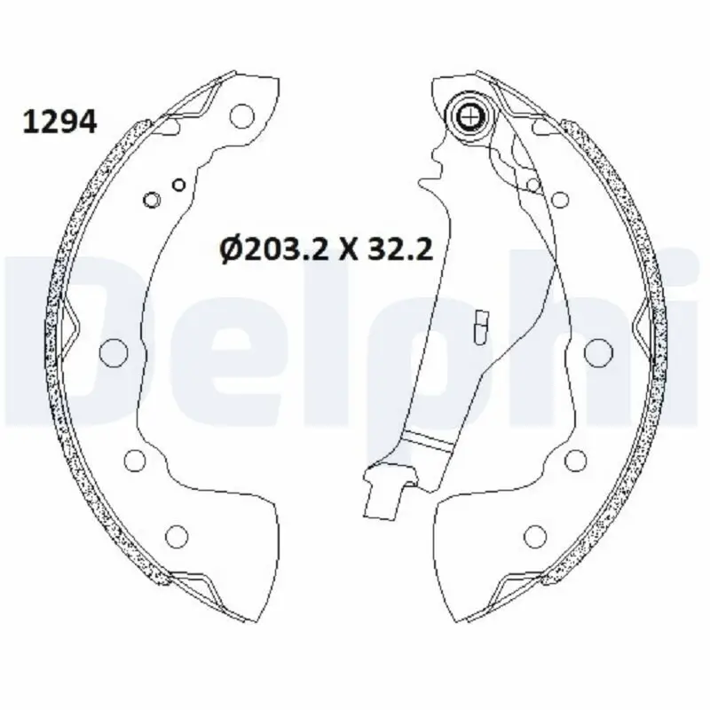 Bremsbackensatz DELPHI LS2181