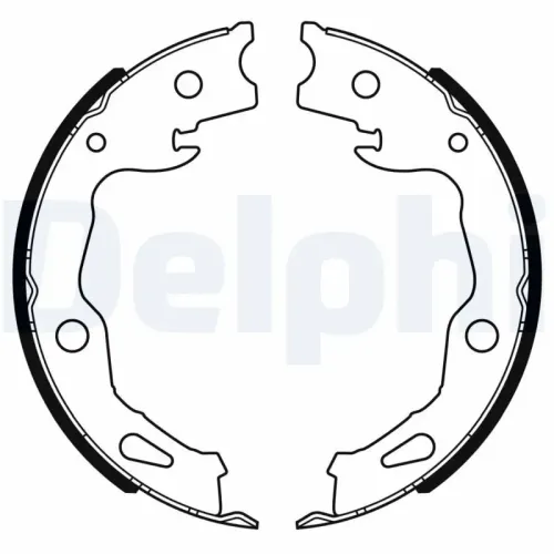 Bremsbackensatz DELPHI LS2186 Bild Bremsbackensatz DELPHI LS2186