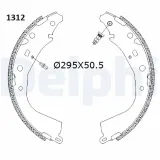 Bremsbackensatz Hinterachse DELPHI LS2187