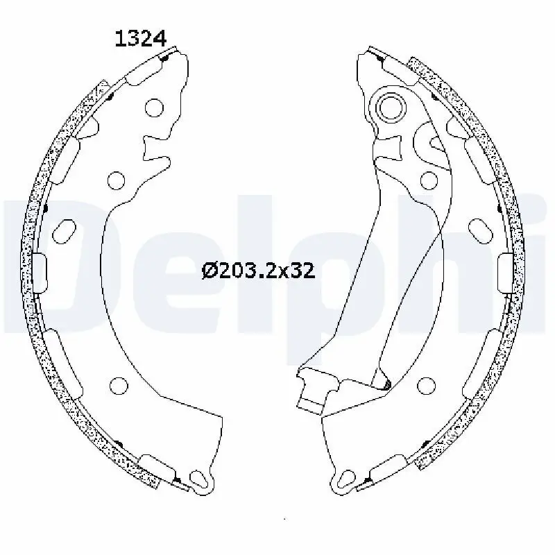 Bremsbackensatz Hinterachse DELPHI LS2200