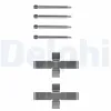 Zubehörsatz, Scheibenbremsbelag Vorderachse DELPHI LX0047 Bild Zubehörsatz, Scheibenbremsbelag Vorderachse DELPHI LX0047
