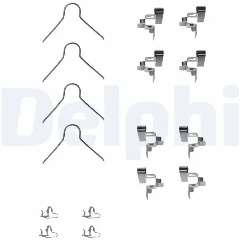 Zubehörsatz, Scheibenbremsbelag DELPHI LX0062 Bild Zubehörsatz, Scheibenbremsbelag DELPHI LX0062