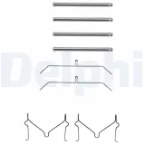 Zubehörsatz, Scheibenbremsbelag DELPHI LX0145
