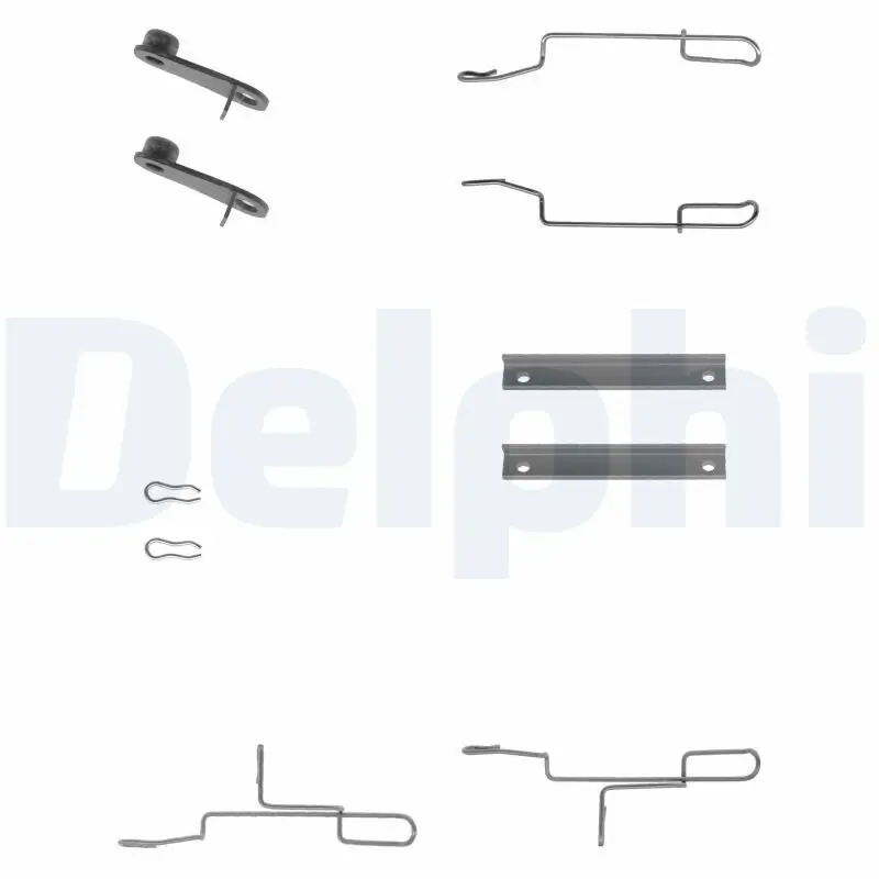 Zubehörsatz, Scheibenbremsbelag DELPHI LX0168