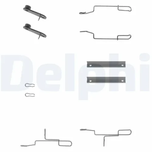 Zubehörsatz, Scheibenbremsbelag DELPHI LX0168 Bild Zubehörsatz, Scheibenbremsbelag DELPHI LX0168