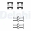Zubehörsatz, Scheibenbremsbelag Hinterachse DELPHI LX0208