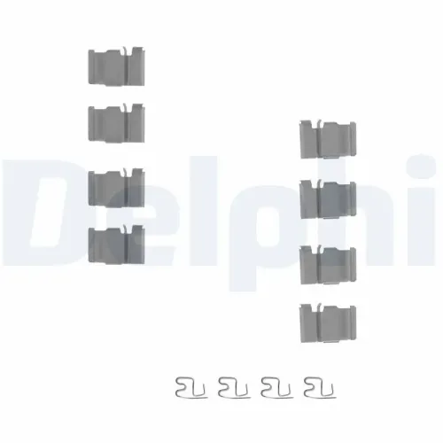 Zubehörsatz, Scheibenbremsbelag DELPHI LX0212 Bild Zubehörsatz, Scheibenbremsbelag DELPHI LX0212