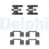 Zubehörsatz, Scheibenbremsbelag Vorderachse DELPHI LX0224 Bild Zubehörsatz, Scheibenbremsbelag Vorderachse DELPHI LX0224