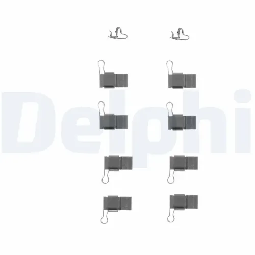 Zubehörsatz, Scheibenbremsbelag DELPHI LX0244 Bild Zubehörsatz, Scheibenbremsbelag DELPHI LX0244