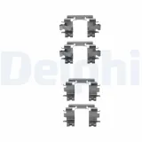 Zubehörsatz, Scheibenbremsbelag Vorderachse DELPHI LX0298