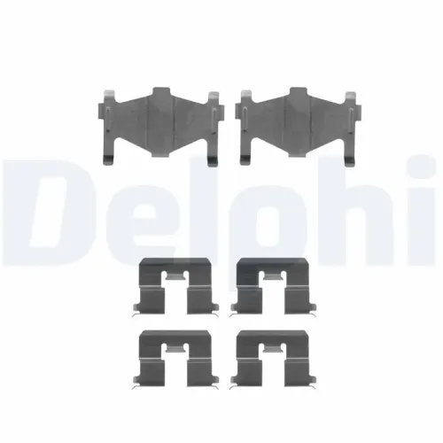 Zubehörsatz, Scheibenbremsbelag Hinterachse DELPHI LX0304 Bild Zubehörsatz, Scheibenbremsbelag Hinterachse DELPHI LX0304