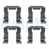 Zubehörsatz, Scheibenbremsbelag Vorderachse DELPHI LX0308