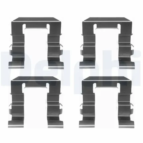 Zubehörsatz, Scheibenbremsbelag Vorderachse DELPHI LX0308 Bild Zubehörsatz, Scheibenbremsbelag Vorderachse DELPHI LX0308