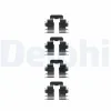 Zubehörsatz, Scheibenbremsbelag Hinterachse DELPHI LX0345 Bild Zubehörsatz, Scheibenbremsbelag Hinterachse DELPHI LX0345
