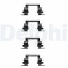 Zubehörsatz, Scheibenbremsbelag Vorderachse DELPHI LX0364 Bild Zubehörsatz, Scheibenbremsbelag Vorderachse DELPHI LX0364
