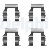 Zubehörsatz, Scheibenbremsbelag Hinterachse DELPHI LX0367