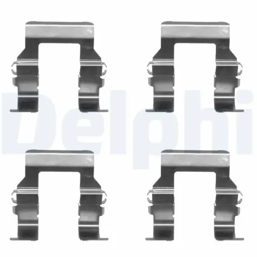 Zubehörsatz, Scheibenbremsbelag Hinterachse DELPHI LX0367 Bild Zubehörsatz, Scheibenbremsbelag Hinterachse DELPHI LX0367