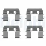 Zubehörsatz, Scheibenbremsbelag Vorderachse DELPHI LX0368