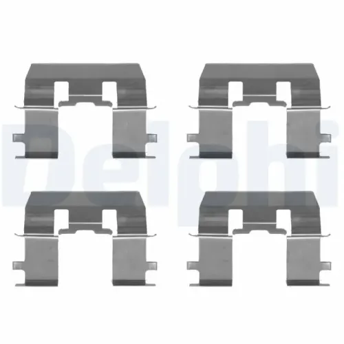 Zubehörsatz, Scheibenbremsbelag Vorderachse DELPHI LX0368 Bild Zubehörsatz, Scheibenbremsbelag Vorderachse DELPHI LX0368