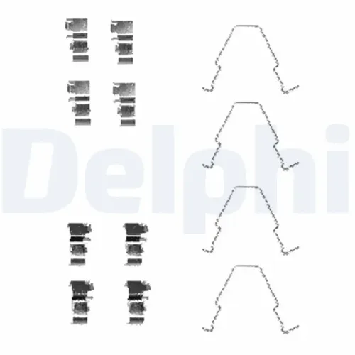 Zubehörsatz, Scheibenbremsbelag DELPHI LX0414 Bild Zubehörsatz, Scheibenbremsbelag DELPHI LX0414