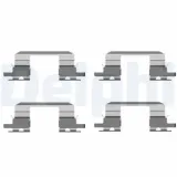 Zubehörsatz, Scheibenbremsbelag Vorderachse DELPHI LX0431