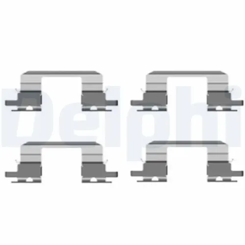 Zubehörsatz, Scheibenbremsbelag Vorderachse DELPHI LX0431 Bild Zubehörsatz, Scheibenbremsbelag Vorderachse DELPHI LX0431