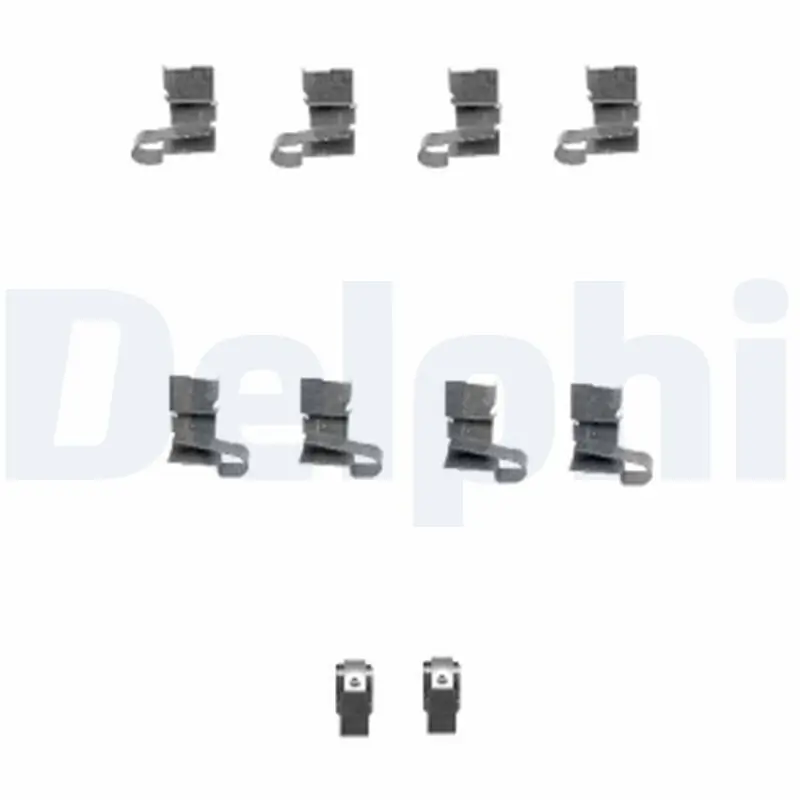 Zubehörsatz, Scheibenbremsbelag Vorderachse DELPHI LX0432