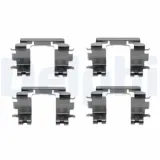 Zubehörsatz, Scheibenbremsbelag Vorderachse DELPHI LX0433