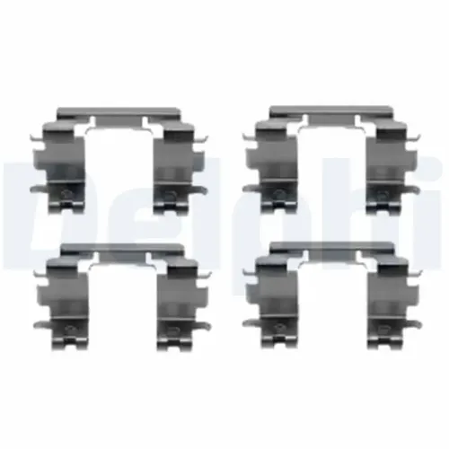 Zubehörsatz, Scheibenbremsbelag Vorderachse DELPHI LX0433 Bild Zubehörsatz, Scheibenbremsbelag Vorderachse DELPHI LX0433