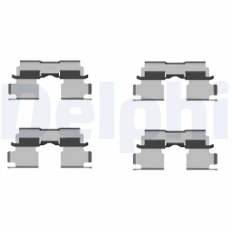 Zubehörsatz, Scheibenbremsbelag Hinterachse DELPHI LX0451