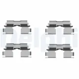 Zubehörsatz, Scheibenbremsbelag Hinterachse DELPHI LX0451