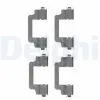 Zubehörsatz, Scheibenbremsbelag Vorderachse DELPHI LX0454 Bild Zubehörsatz, Scheibenbremsbelag Vorderachse DELPHI LX0454