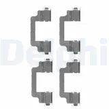 Zubehörsatz, Scheibenbremsbelag Vorderachse DELPHI LX0454