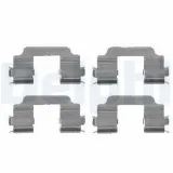 Zubehörsatz, Scheibenbremsbelag Vorderachse DELPHI LX0459