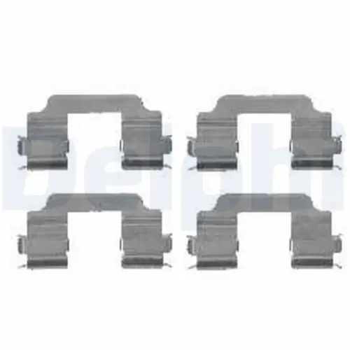 Zubehörsatz, Scheibenbremsbelag Vorderachse DELPHI LX0459 Bild Zubehörsatz, Scheibenbremsbelag Vorderachse DELPHI LX0459