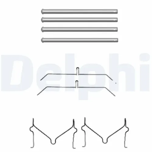 Zubehörsatz, Scheibenbremsbelag DELPHI LX0470 Bild Zubehörsatz, Scheibenbremsbelag DELPHI LX0470