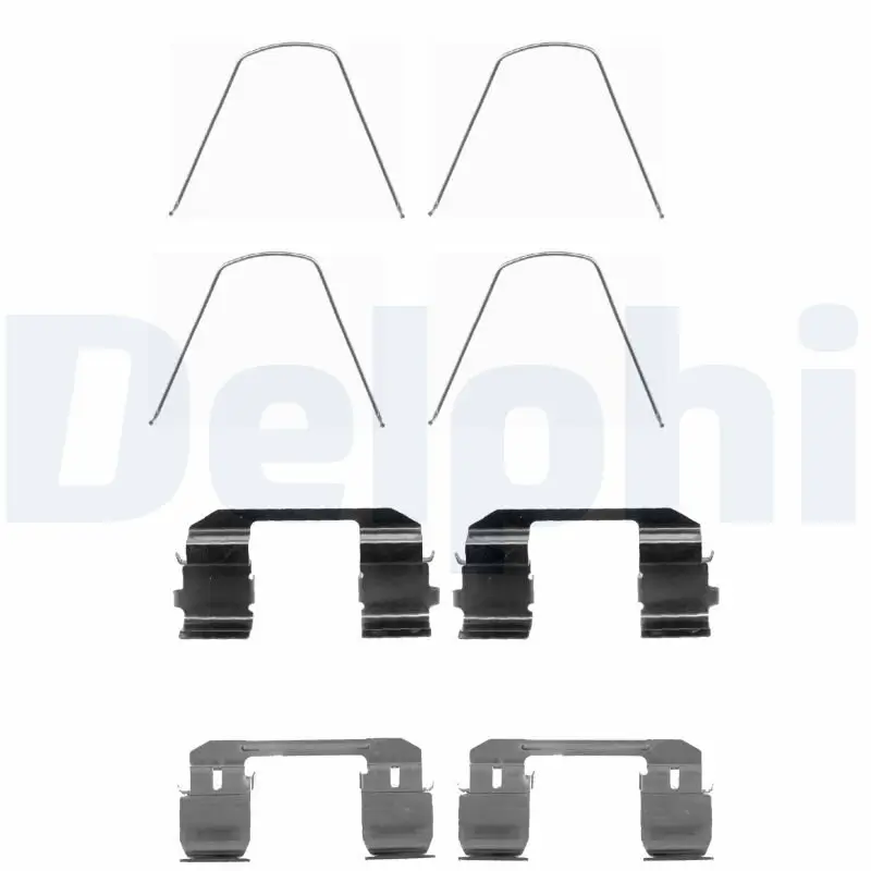 Zubehörsatz, Scheibenbremsbelag Vorderachse DELPHI LX0488