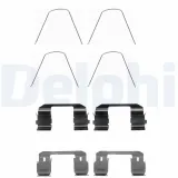 Zubehörsatz, Scheibenbremsbelag Vorderachse DELPHI LX0488