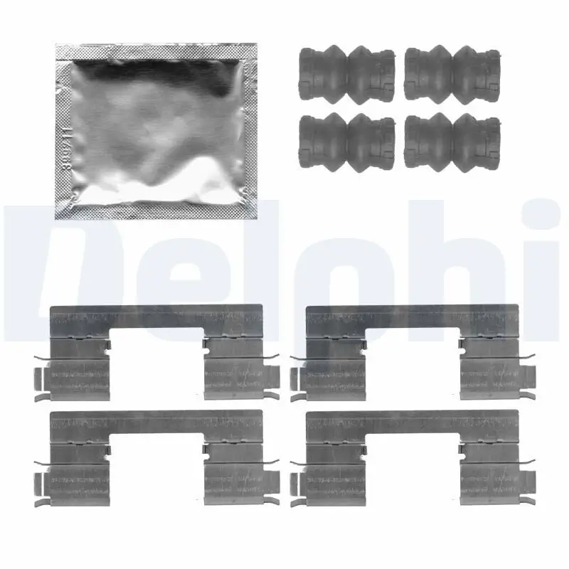 Zubehörsatz, Scheibenbremsbelag Vorderachse DELPHI LX0538