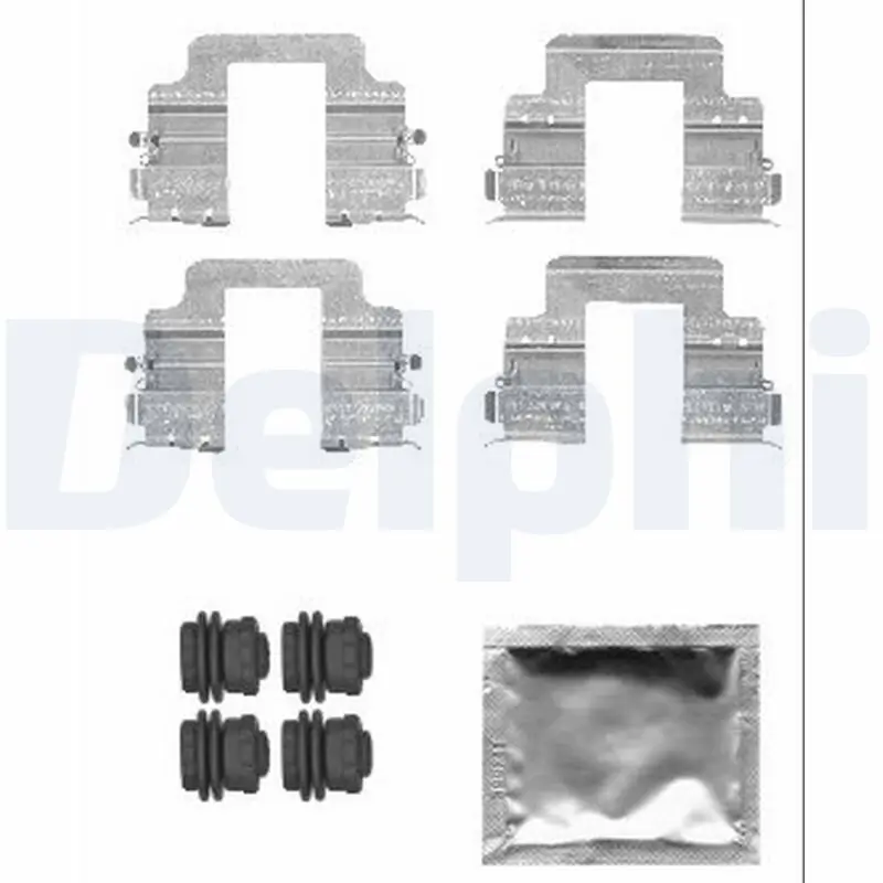 Zubehörsatz, Scheibenbremsbelag Hinterachse DELPHI LX0555