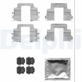 Zubehörsatz, Scheibenbremsbelag Hinterachse DELPHI LX0555