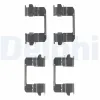 Zubehörsatz, Scheibenbremsbelag Vorderachse DELPHI LX0618 Bild Zubehörsatz, Scheibenbremsbelag Vorderachse DELPHI LX0618