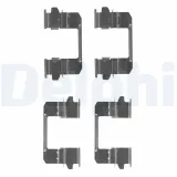 Zubehörsatz, Scheibenbremsbelag Vorderachse DELPHI LX0618